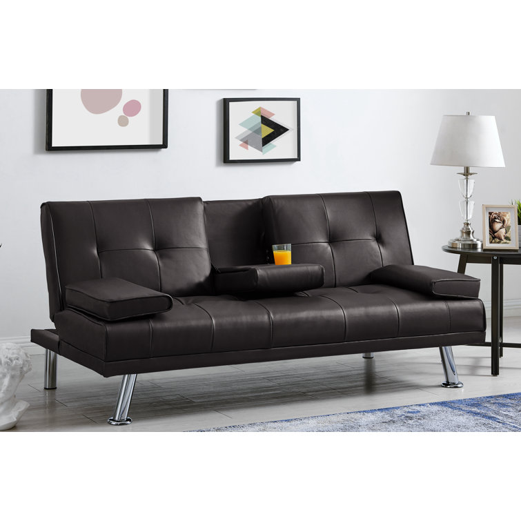 Black upholstered outlet sofa